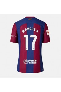 Barcelona Marcos Alonso #17 Jalkapallovaatteet Naisten Kotipaita 2023-24 Lyhythihainen